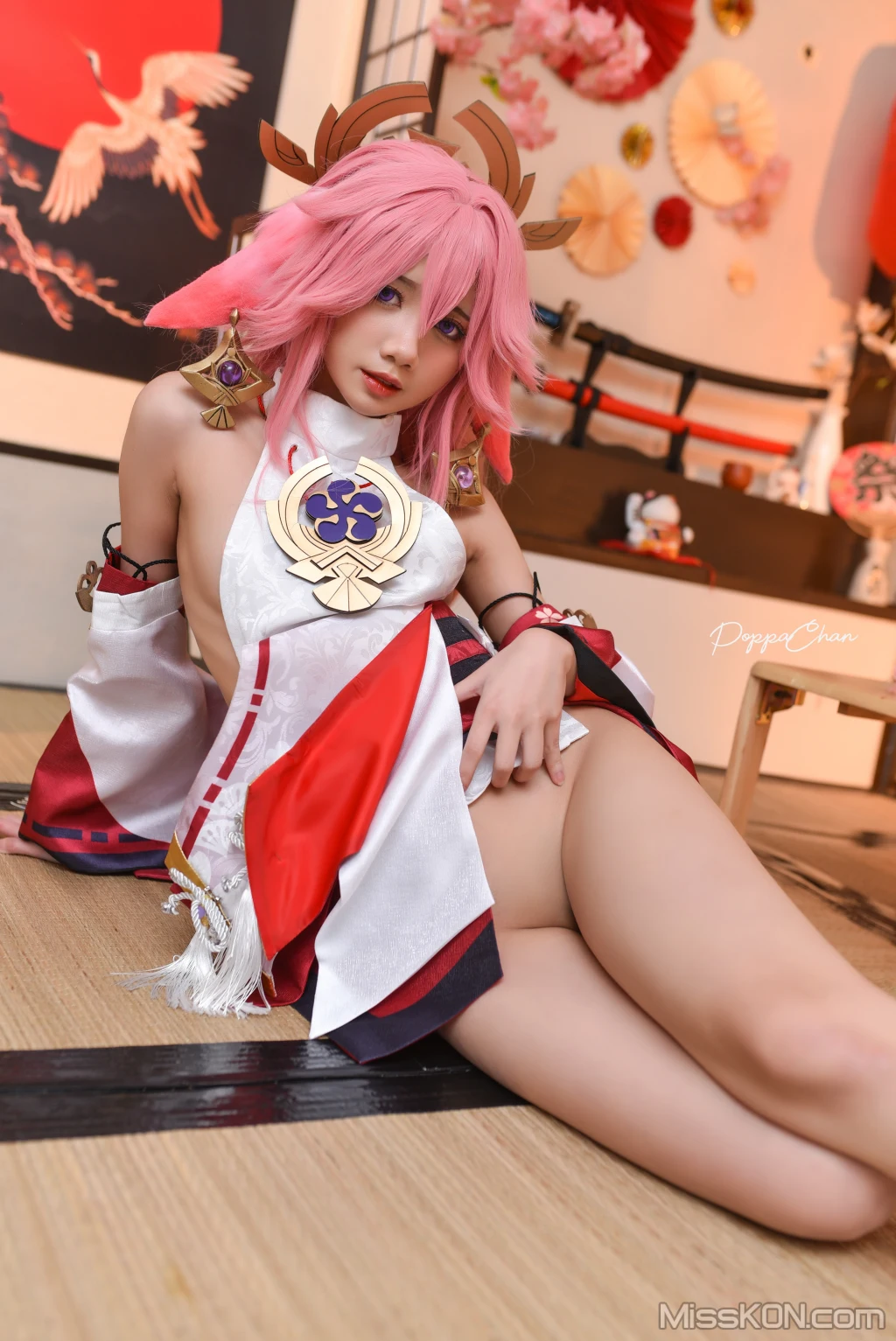 Coser@PoppaChan: Yae Miko (55 photos)