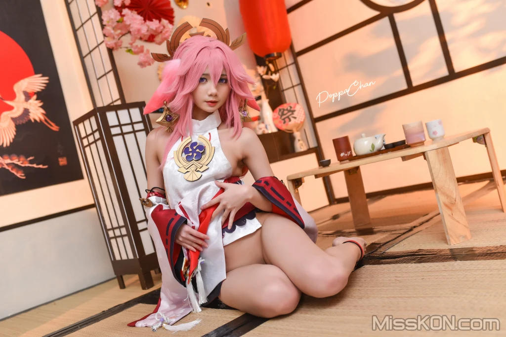 Coser@PoppaChan: Yae Miko (55 photos)