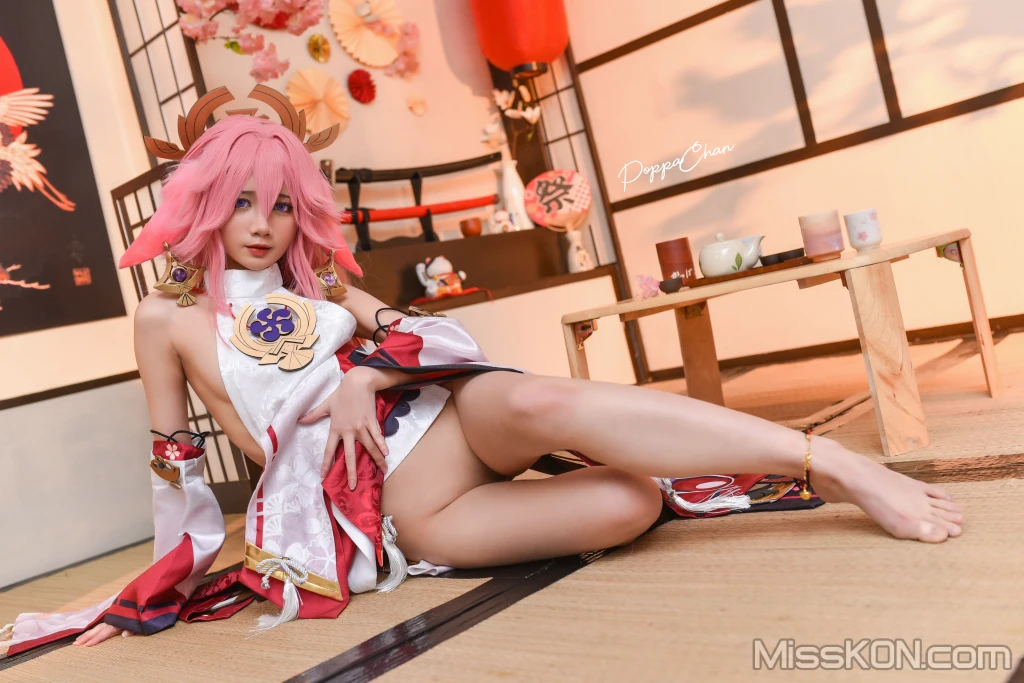 Coser@PoppaChan: Yae Miko (55 photos)