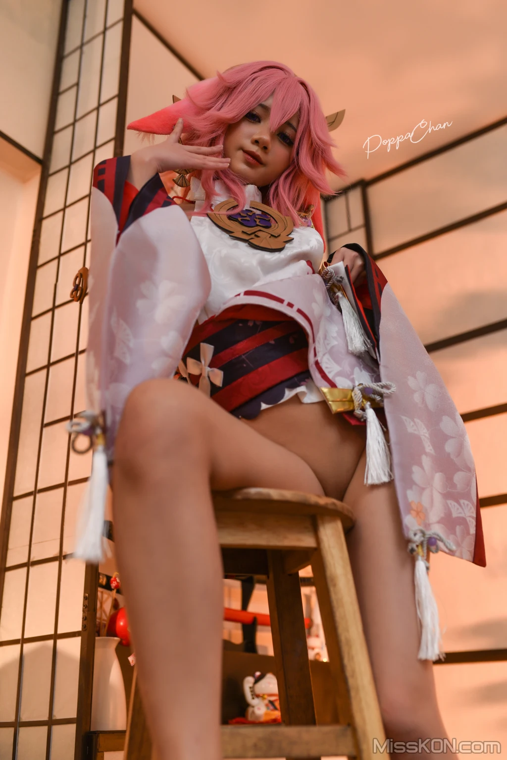 Coser@PoppaChan: Yae Miko (55 photos)