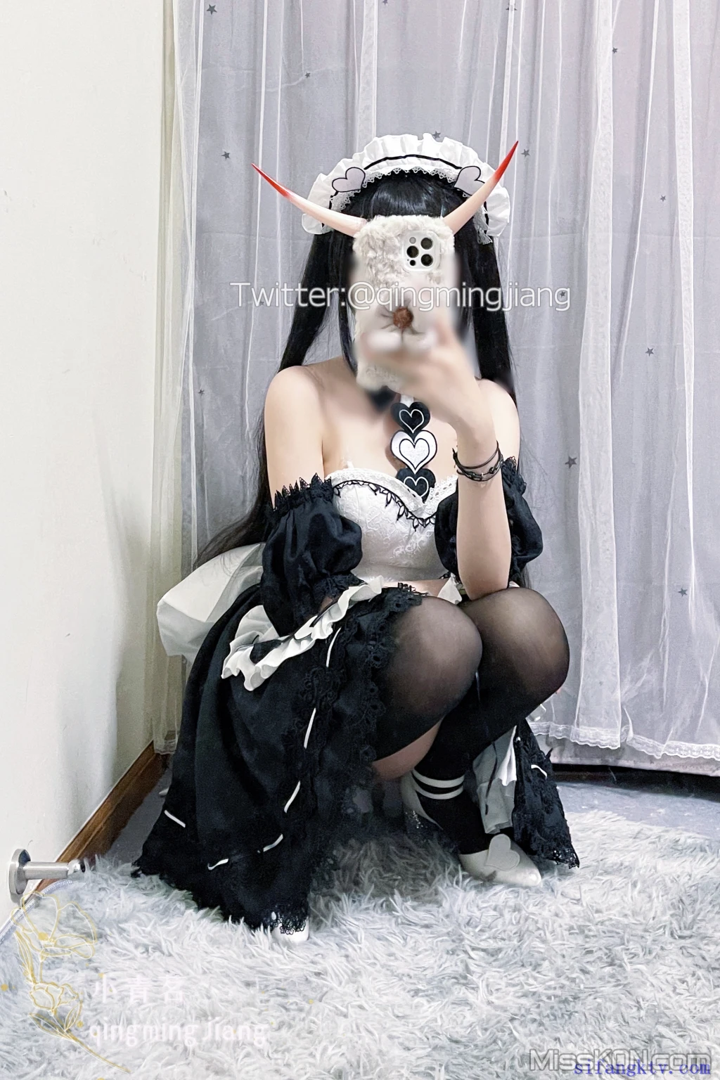 Coser@小青茗: 黑丝女仆 (42 photos + 1 video) – Page 2