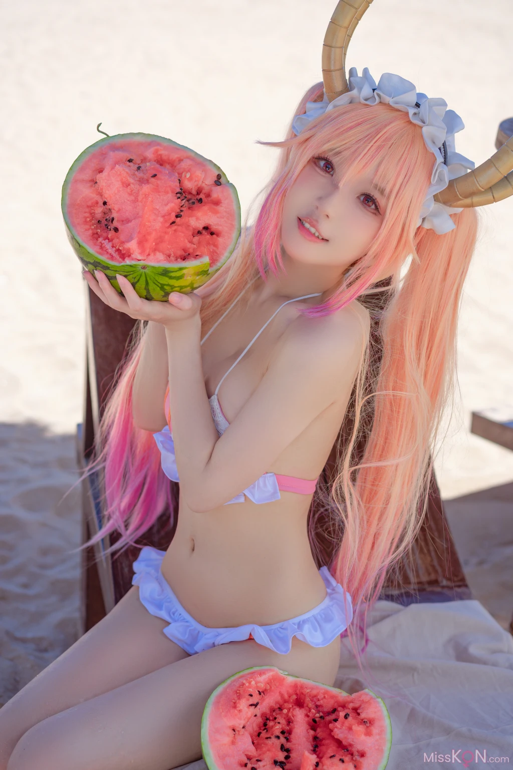 Coser@阿包也是兔娘: 10月舰长图 龙女仆泳装 (23 photos) – Page 2