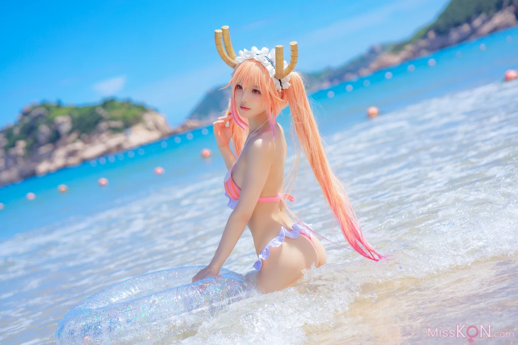 Coser@阿包也是兔娘: 10月舰长图 龙女仆泳装 (23 photos) – Page 2