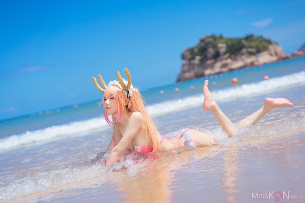 Coser@阿包也是兔娘: 10月舰长图 龙女仆泳装 (23 photos) – Page 2