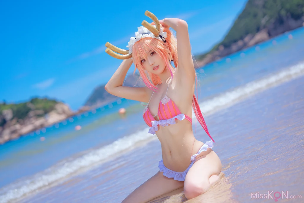 Coser@阿包也是兔娘: 10月舰长图 龙女仆泳装 (23 photos) – Page 2