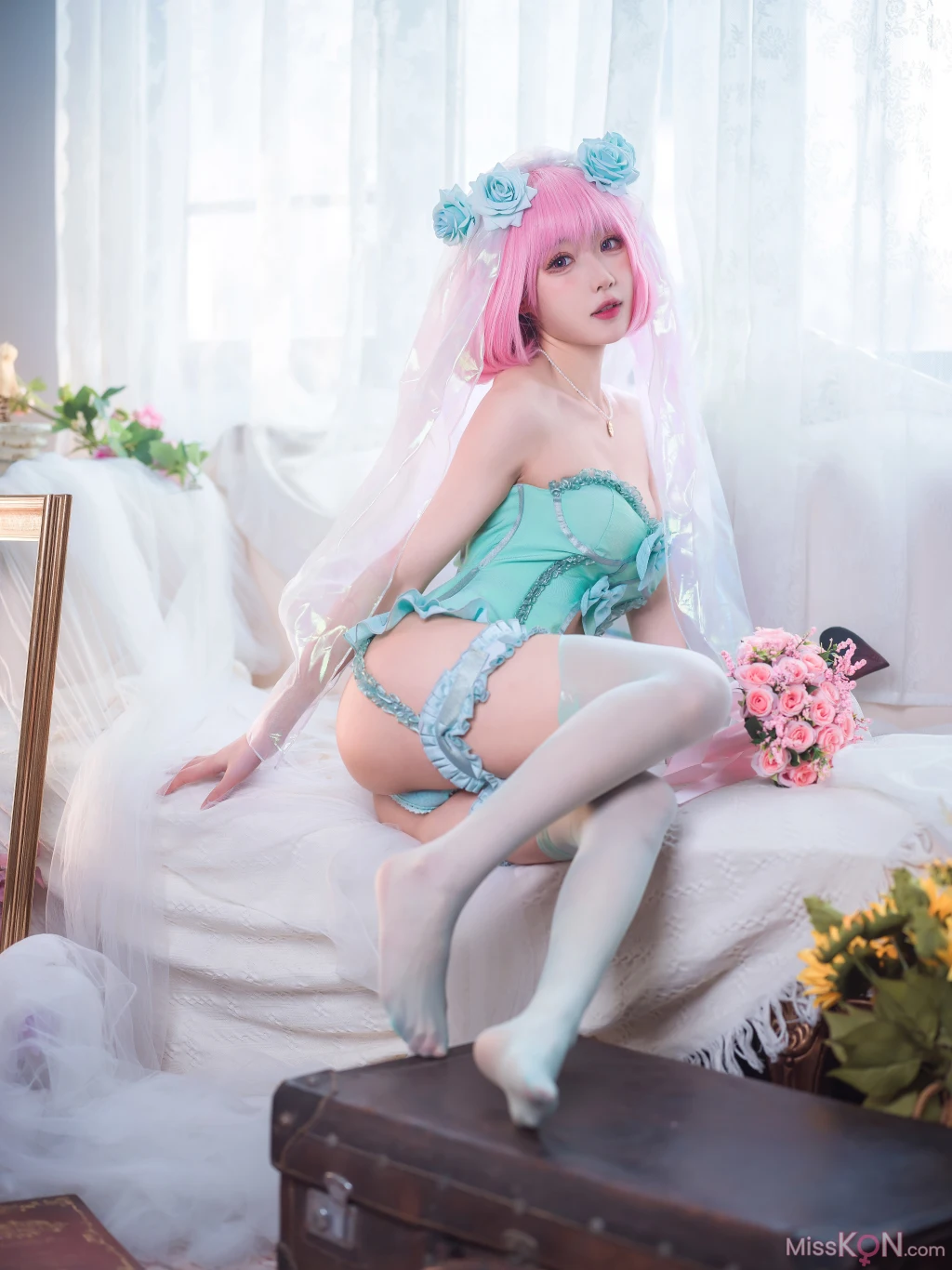Coser@阿包也是兔娘: 王女梦梦 婚纱内衣 (33 photos) – Page 3