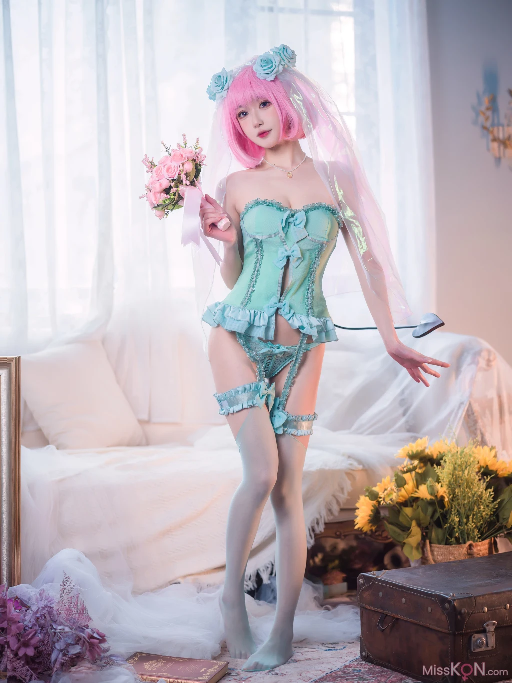 Coser@阿包也是兔娘: 王女梦梦 婚纱内衣 (33 photos) – Page 3