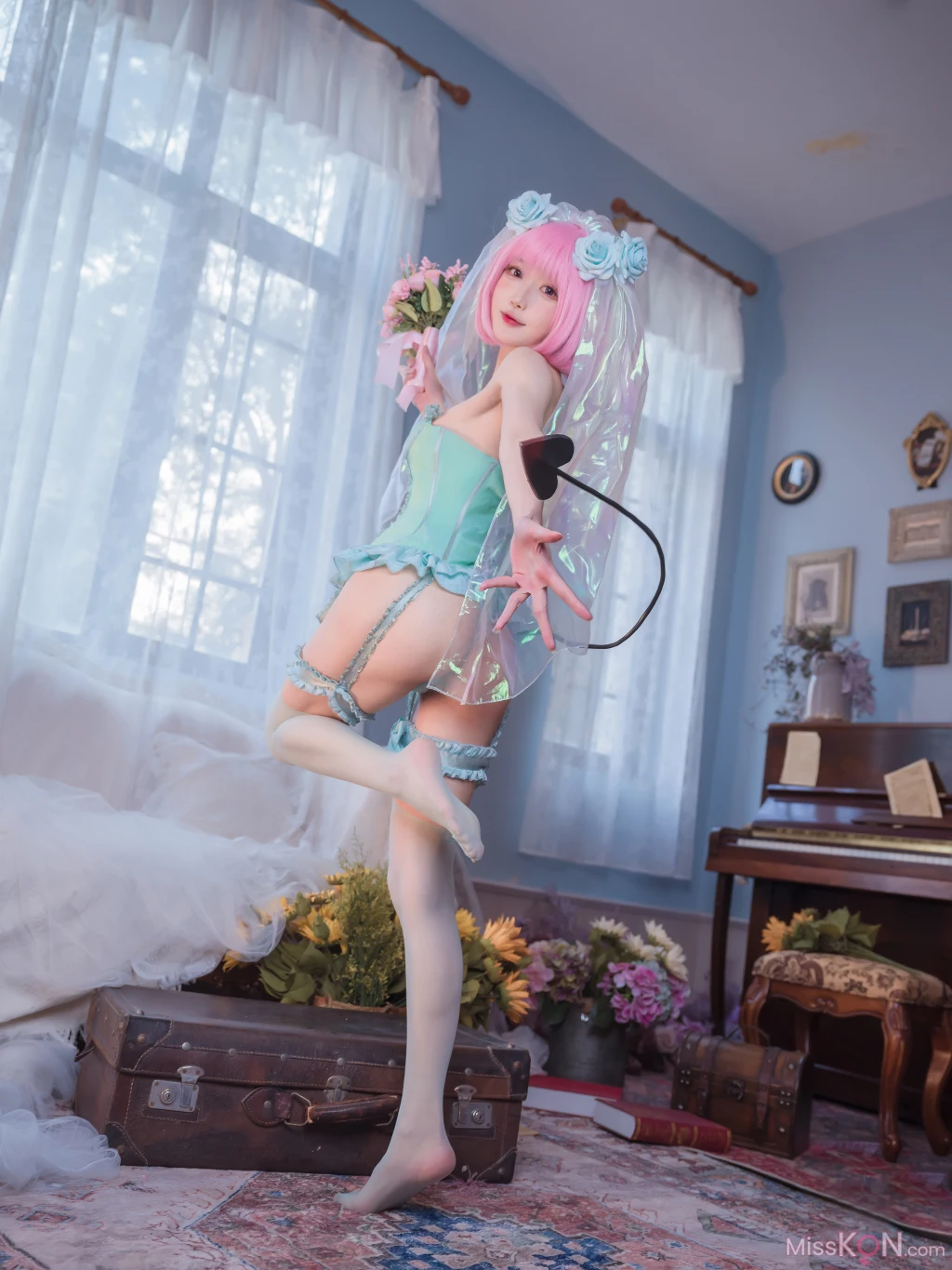 Coser@阿包也是兔娘: 王女梦梦 婚纱内衣 (33 photos) – Page 3
