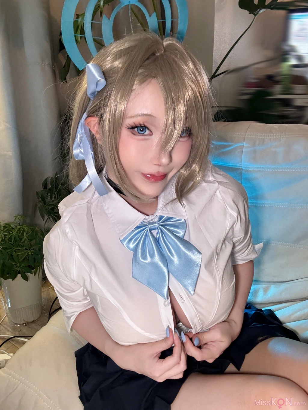 Coser@切切Celia: 明日奈制服自拍 (17 photos + 7 videos) – Page 2