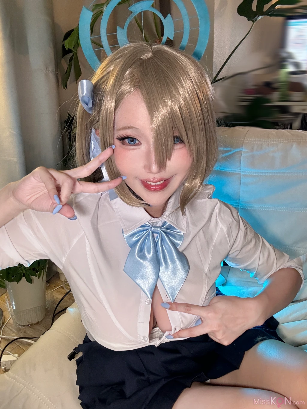 Coser@切切Celia: 明日奈制服自拍 (17 photos + 7 videos) – Page 2
