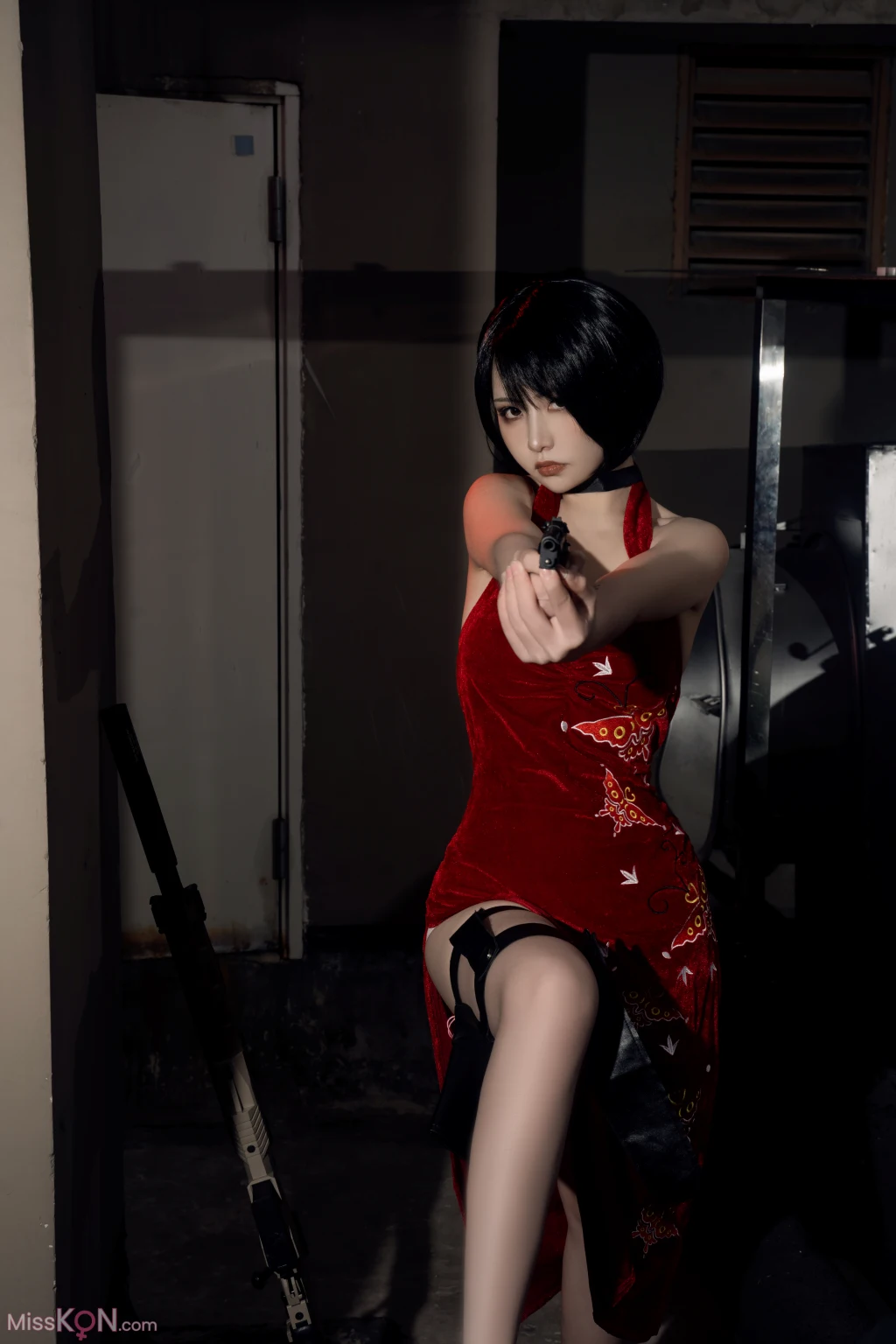 Coser@爆机少女喵小吉 (Nekokoyoshi): 生化危机 艾达王 (89 photos )