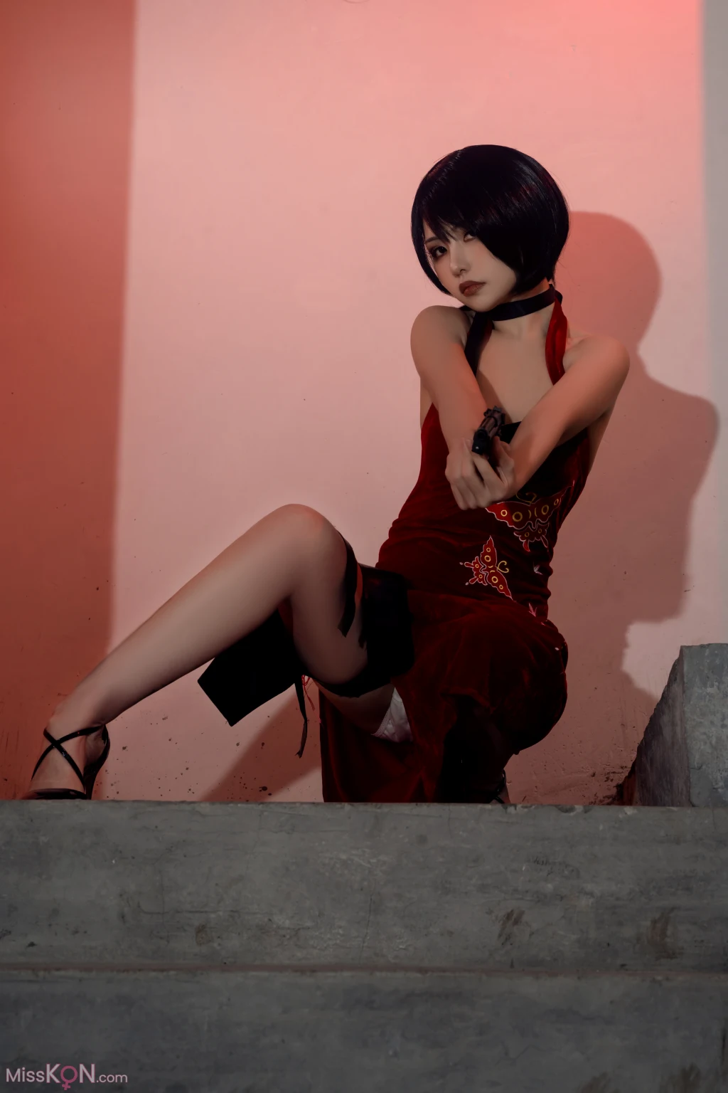 Coser@爆机少女喵小吉 (Nekokoyoshi): 生化危机 艾达王 (89 photos )