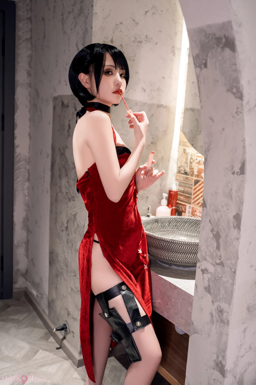 Coser@爆机少女喵小吉 (Nekokoyoshi): 生化危机 艾达王 (89 photos )