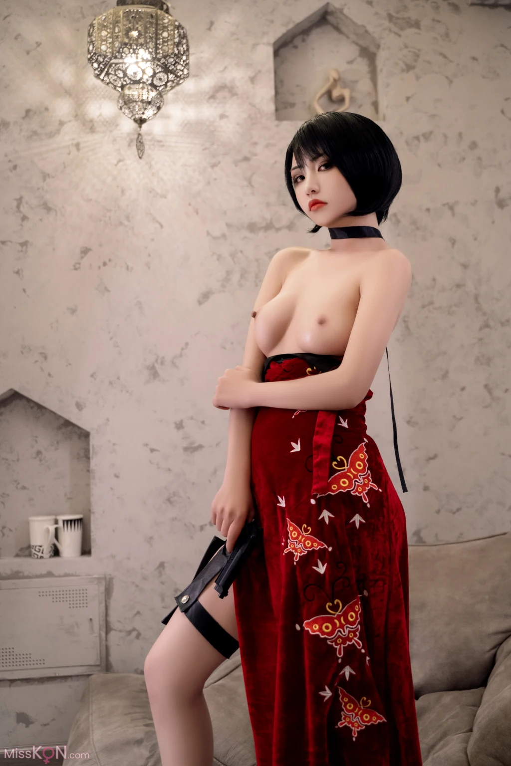 Coser@爆机少女喵小吉 (Nekokoyoshi): 生化危机 艾达王 (89 photos )