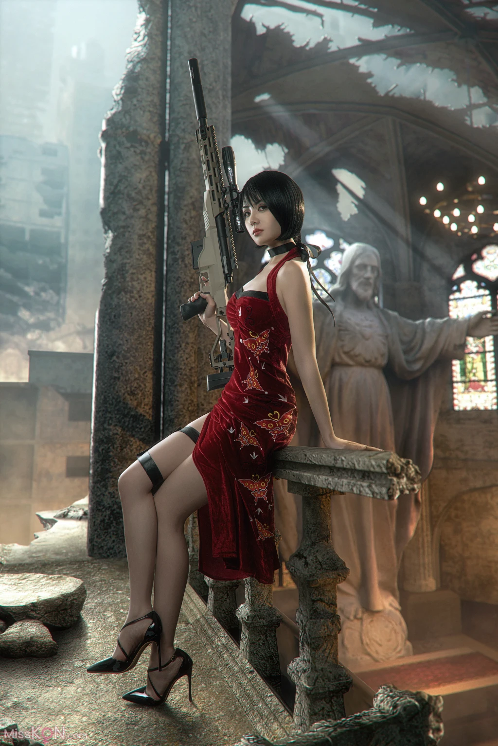 Coser@爆机少女喵小吉 (Nekokoyoshi): 生化危机 艾达王 (89 photos )