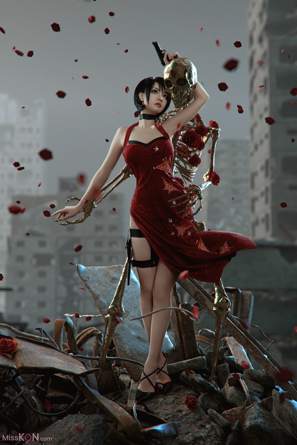 Coser@爆机少女喵小吉 (Nekokoyoshi): 生化危机 艾达王 (89 photos )