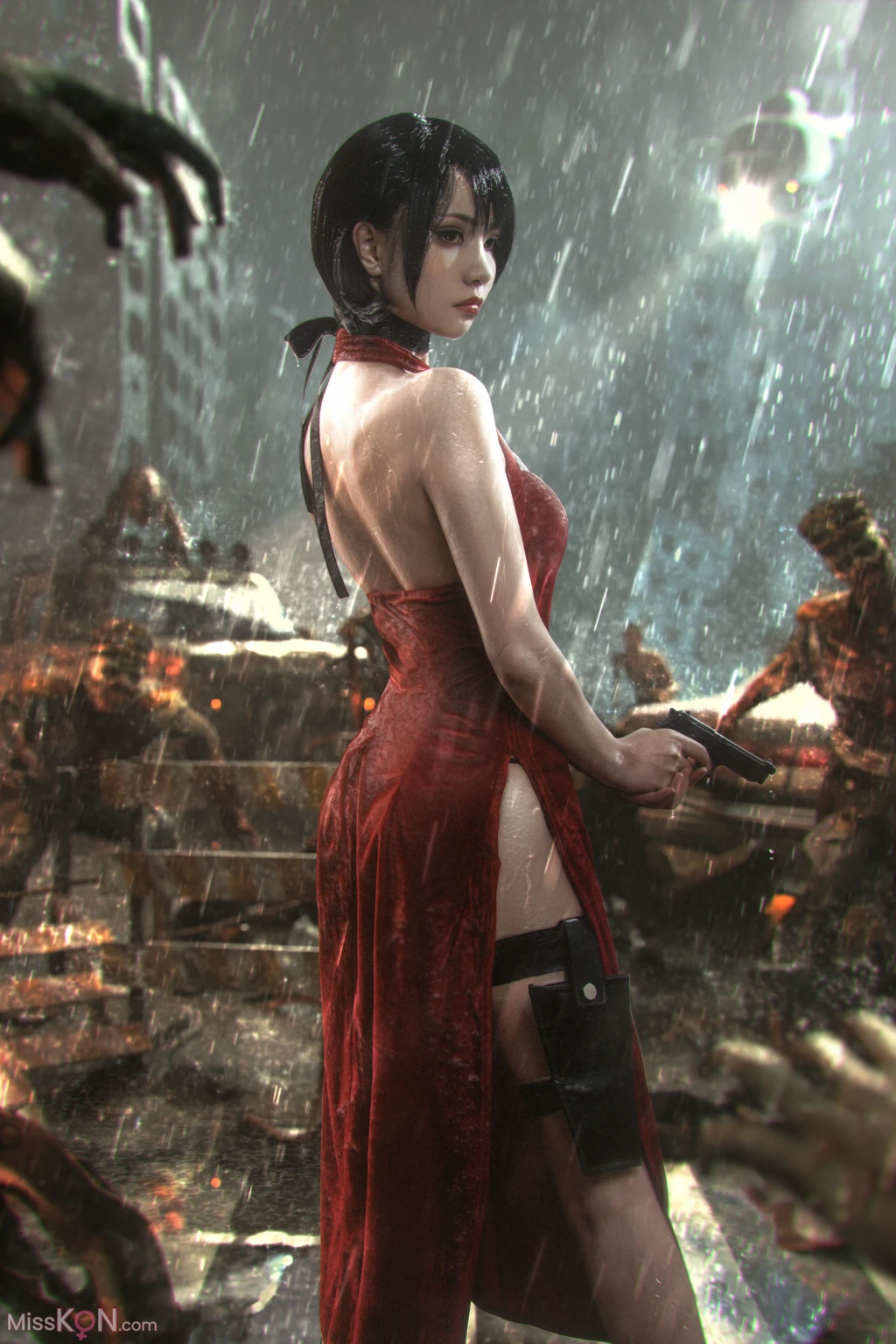 Coser@爆机少女喵小吉 (Nekokoyoshi): 生化危机 艾达王 (89 photos )