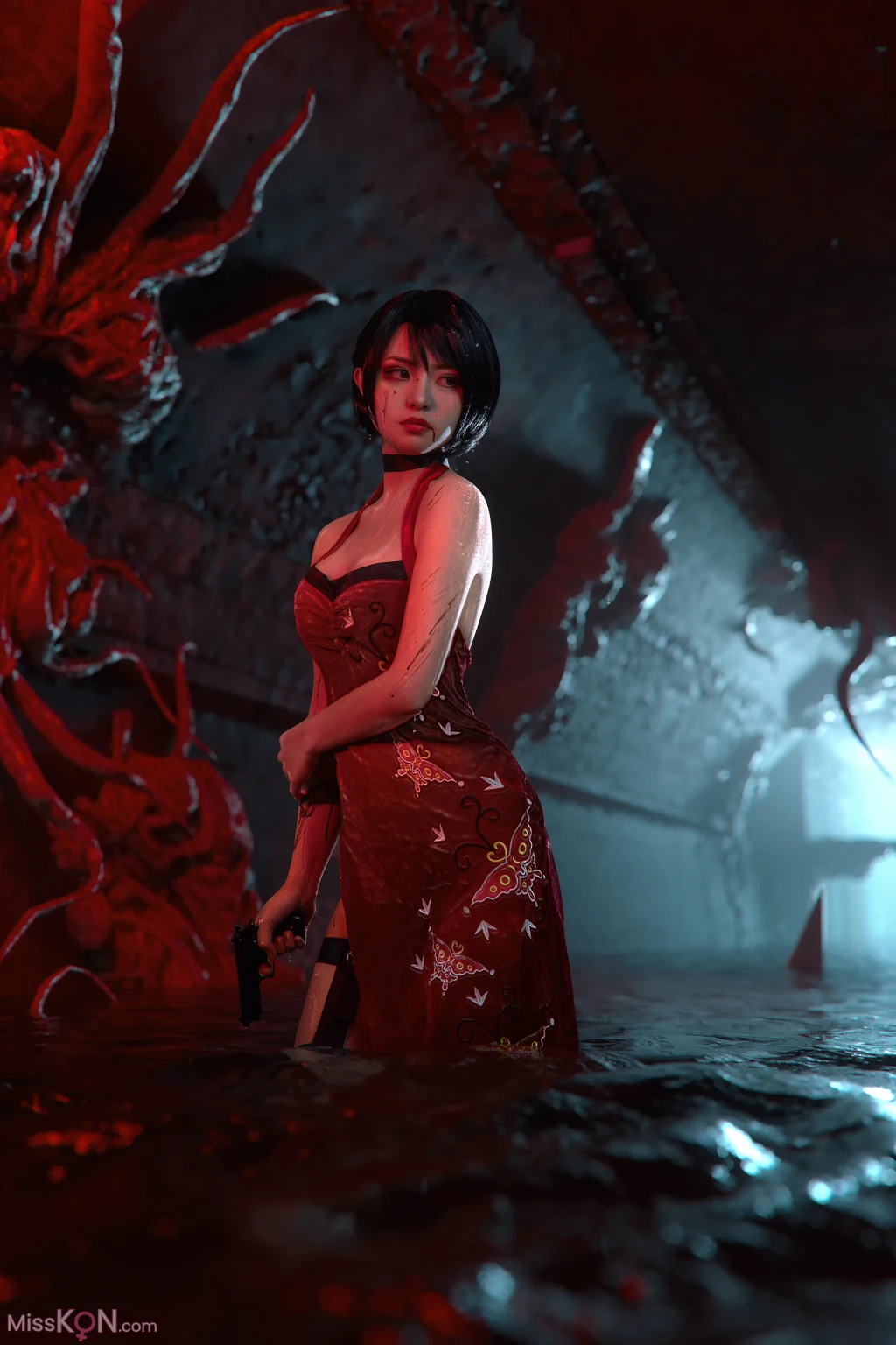 Coser@爆机少女喵小吉 (Nekokoyoshi): 生化危机 艾达王 (89 photos )
