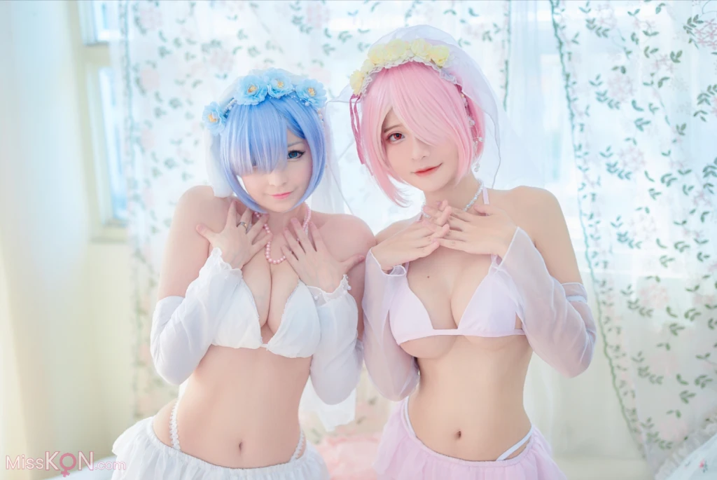 Coser@Azami: 蕾姆婚纱 (40 photos)