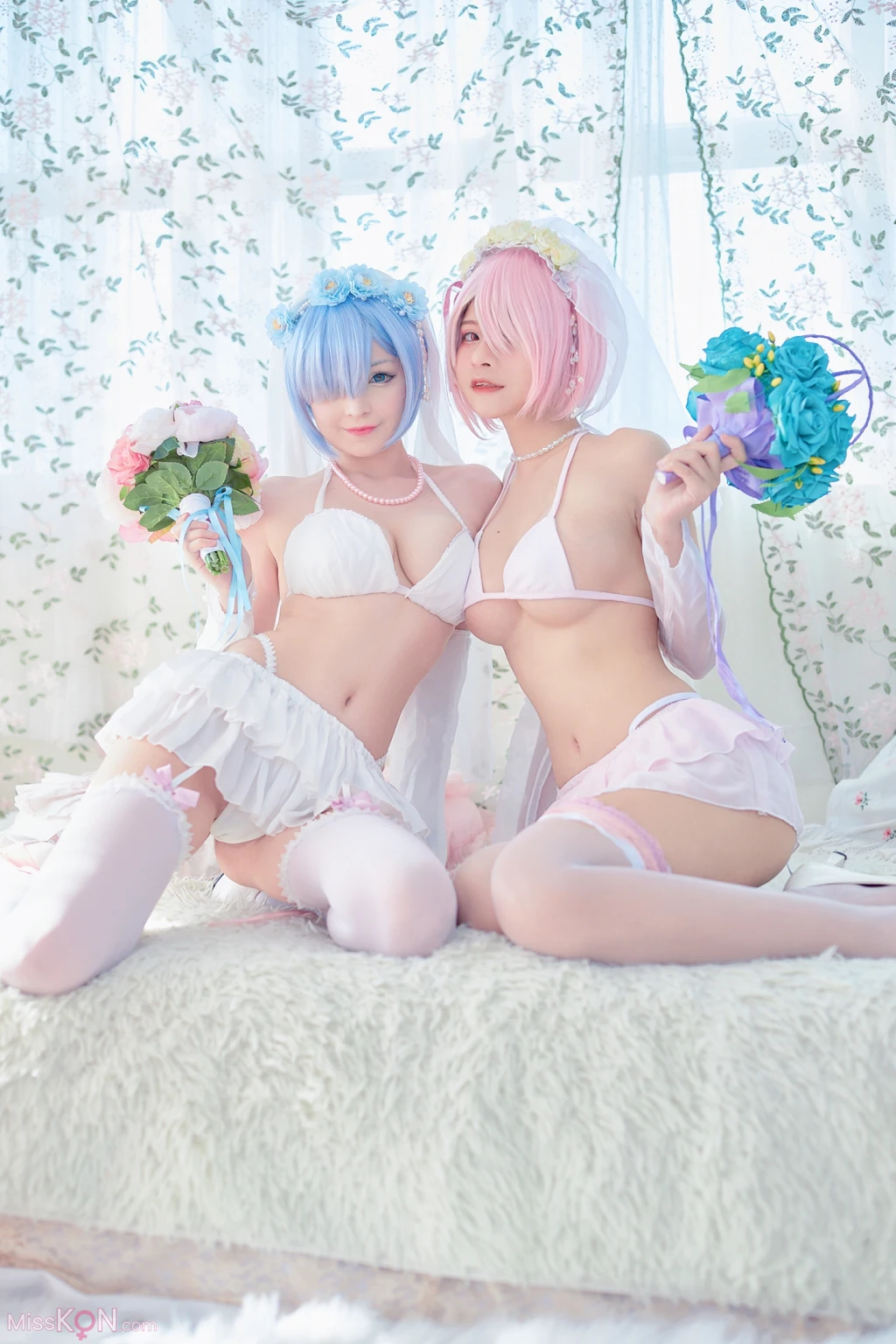 Coser@Azami: 蕾姆婚纱 (40 photos)
