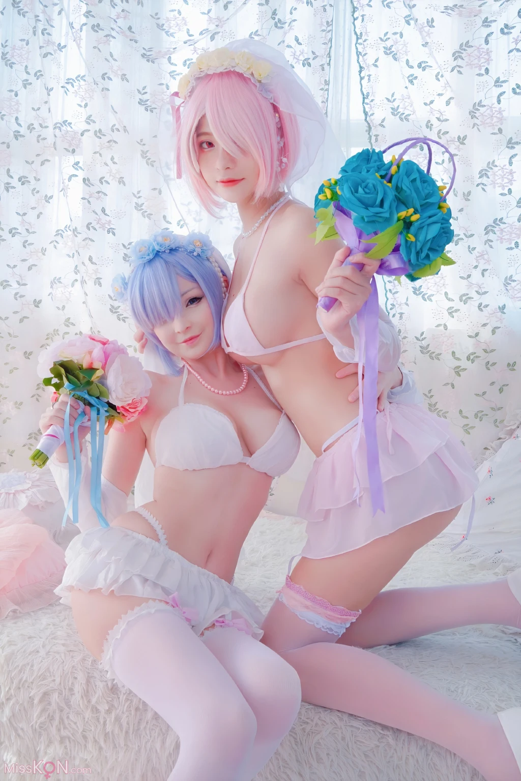 Coser@Azami: 蕾姆婚纱 (40 photos)