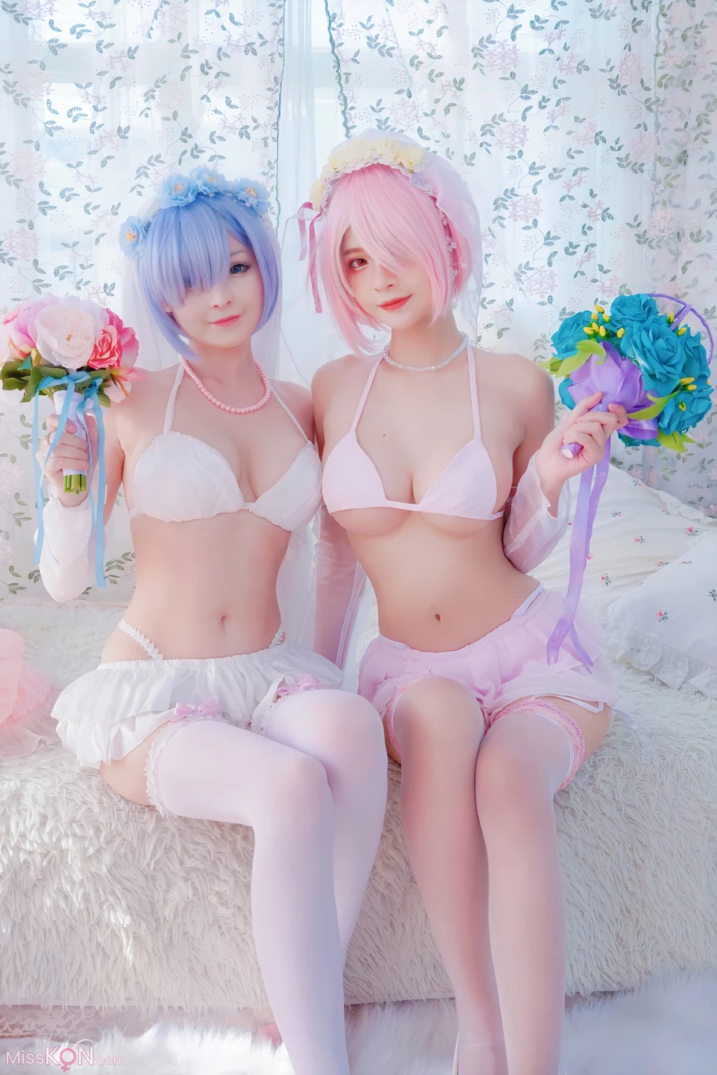 Coser@Azami: 蕾姆婚纱 (40 photos)