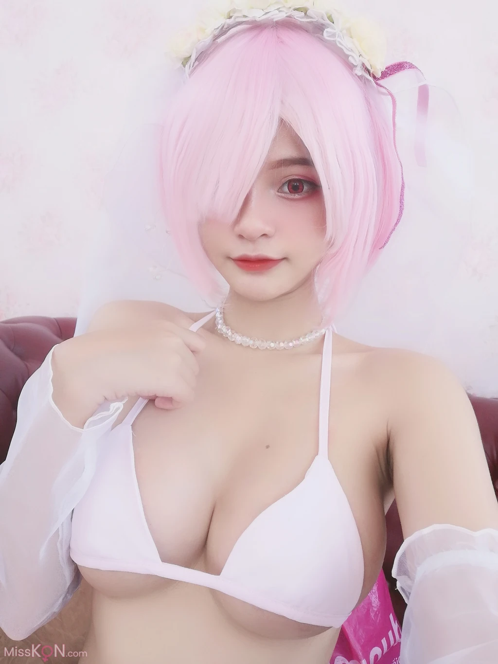 Coser@Azami: 蕾姆婚纱 (40 photos)