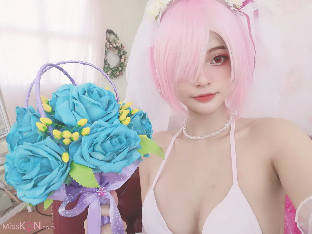 Coser@Azami: 蕾姆婚纱 (40 photos)