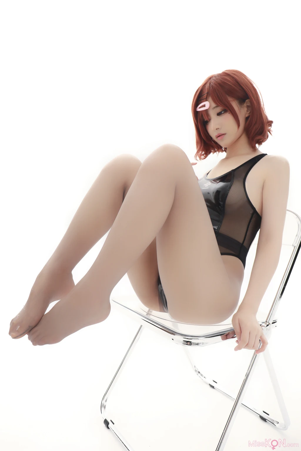 Coser@幼愛youmeko: 樋口円香竞泳无衬衫灰丝 (36 photos) – Page 3