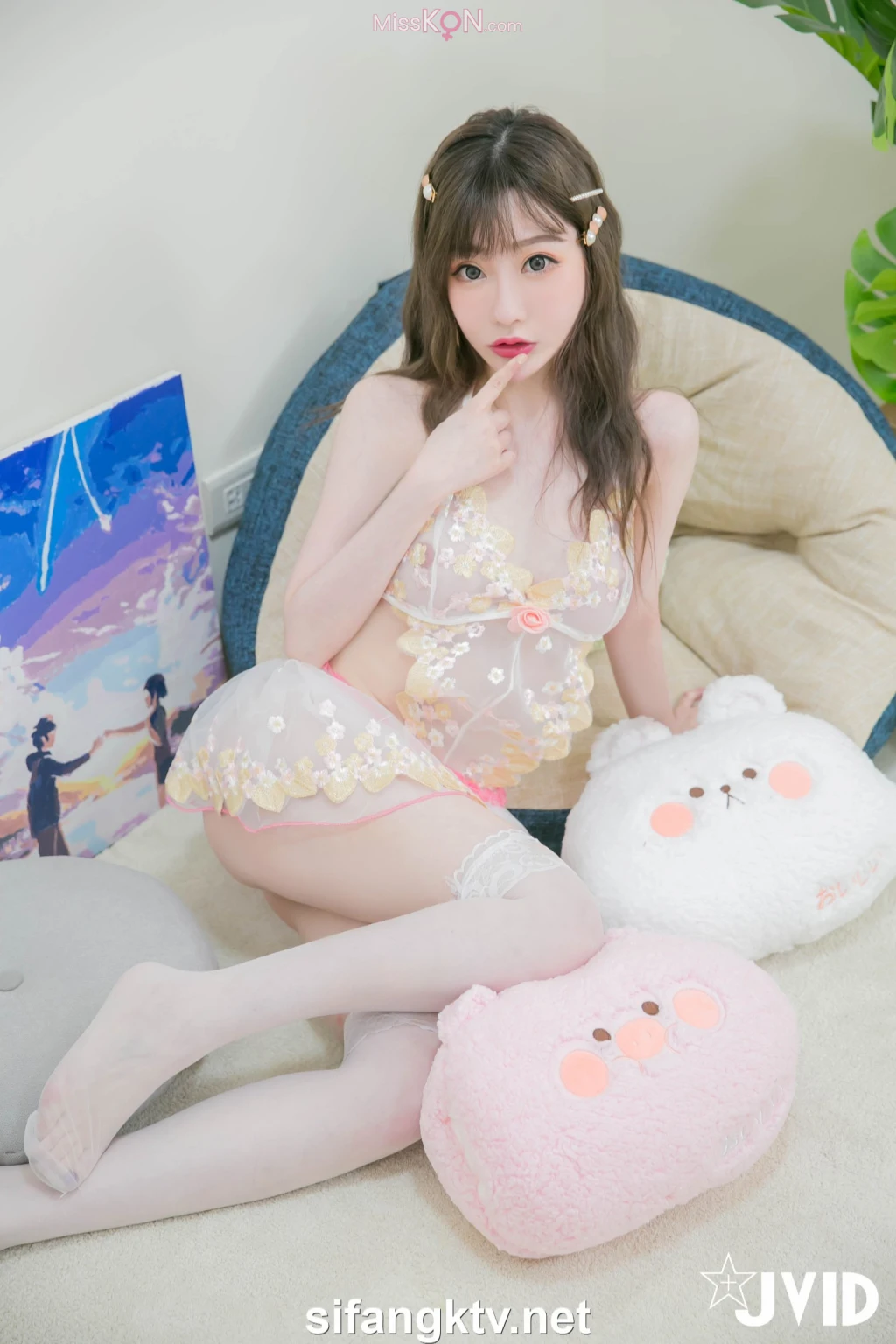 [JVID] 璃奈酱 Rina: 天女召唤 裸衣天女的情色选择题 (120 photos )