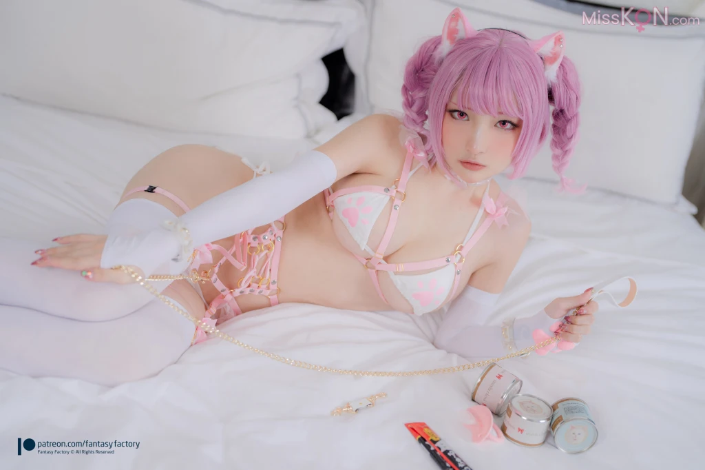 [Fantasy Factory] 小丁: Pink Cat (42 photos)