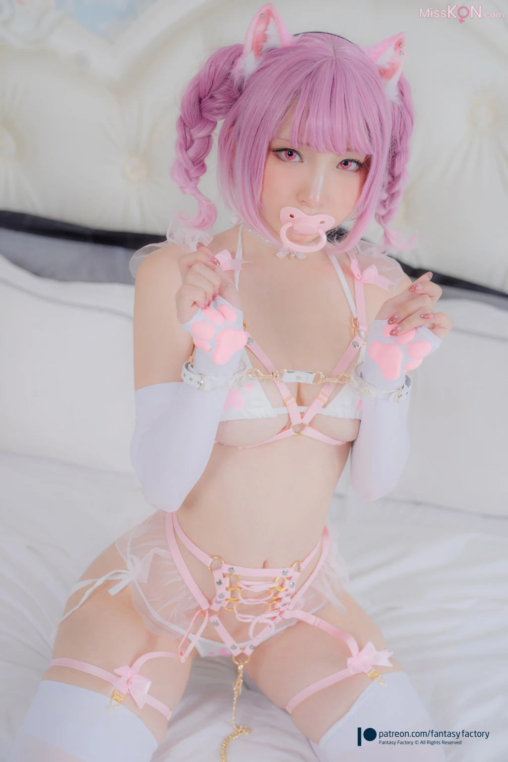 [Fantasy Factory] 小丁: Pink Cat (42 photos)
