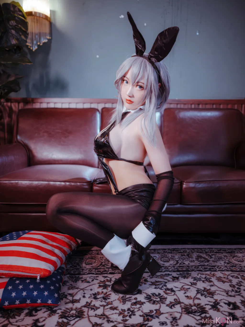 Coser@隼隼子 & 刺青Poi: 碧蓝航线 北卡罗来纳 华盛顿 兔女郎 (40 photos)