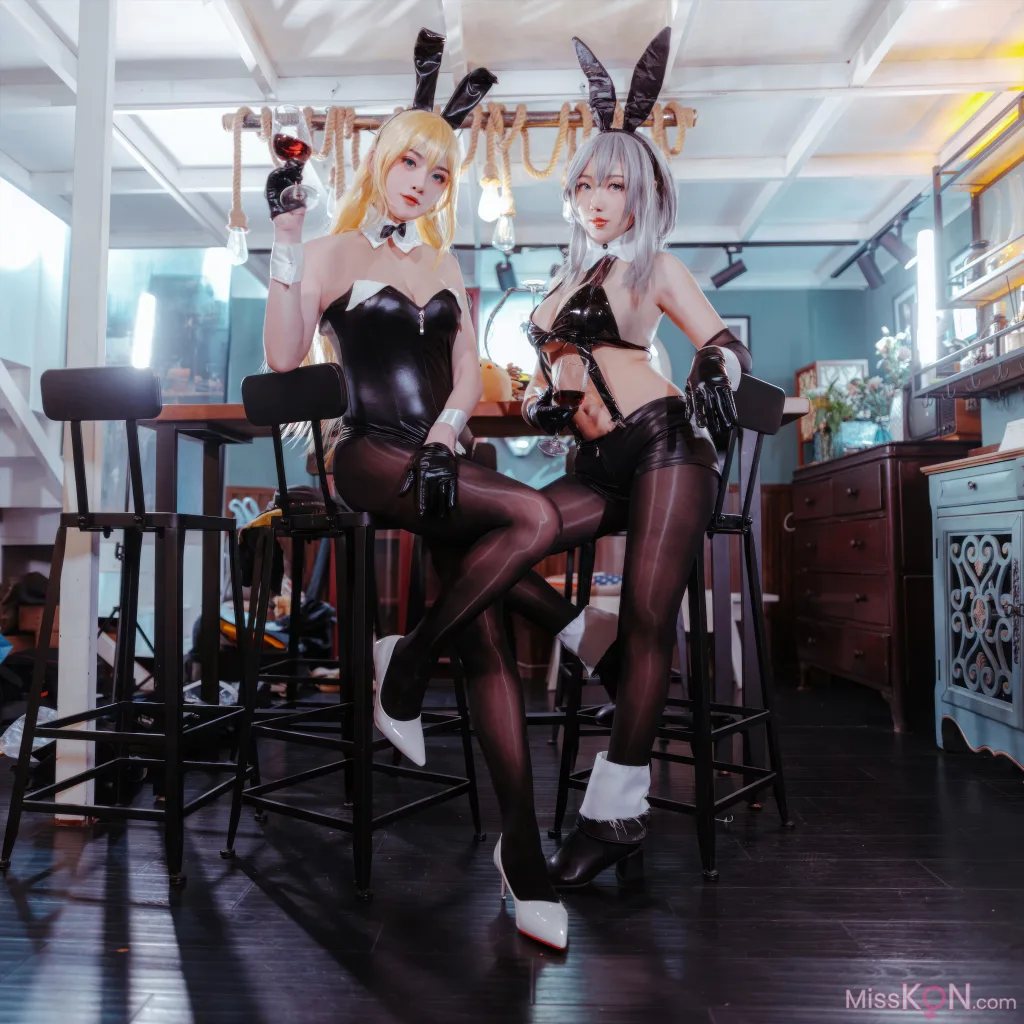 Coser@隼隼子 & 刺青Poi: 碧蓝航线 北卡罗来纳 华盛顿 兔女郎 (40 photos) – Page 2