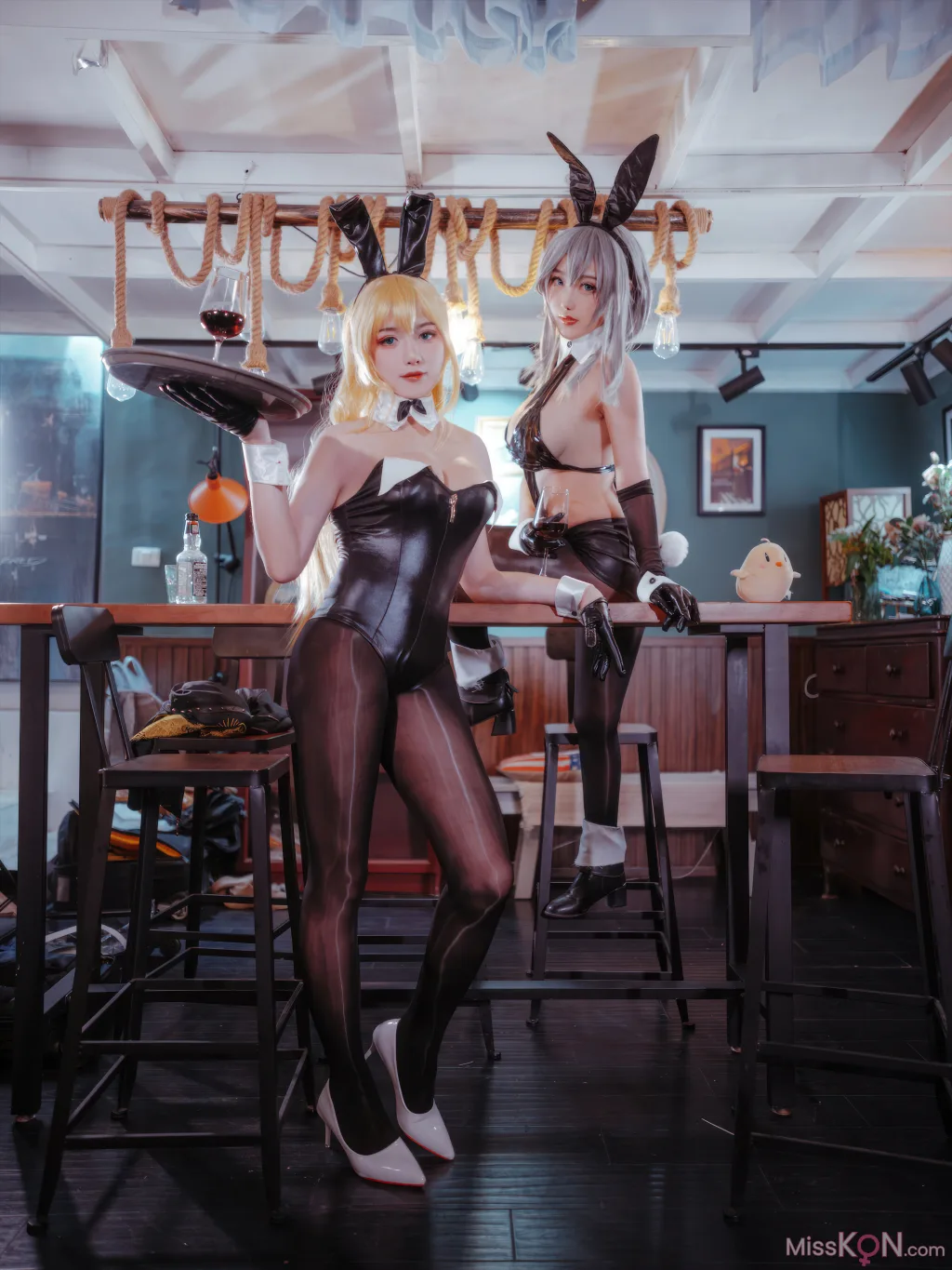Coser@隼隼子 & 刺青Poi: 碧蓝航线 北卡罗来纳 华盛顿 兔女郎 (40 photos) – Page 2