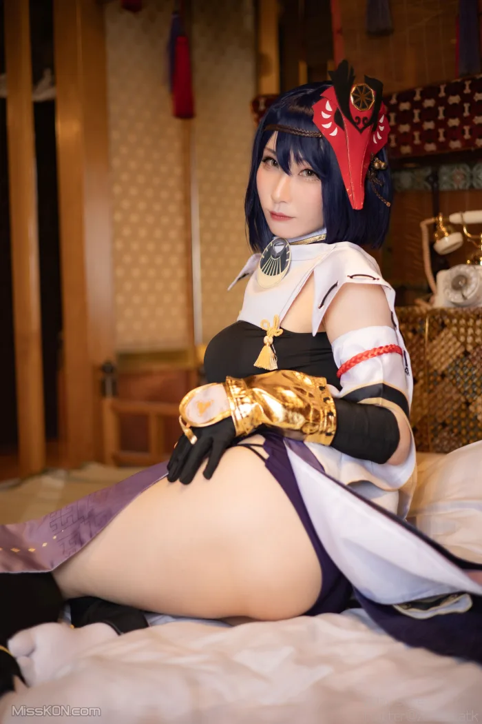Coser@Atsuki (あつき): Genshin Impact Yae Miko &amp; Kujou Sara (402 photos )