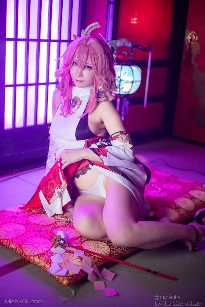 Coser@Atsuki (あつき): Genshin Impact Yae Miko &amp; Kujou Sara (402 photos )