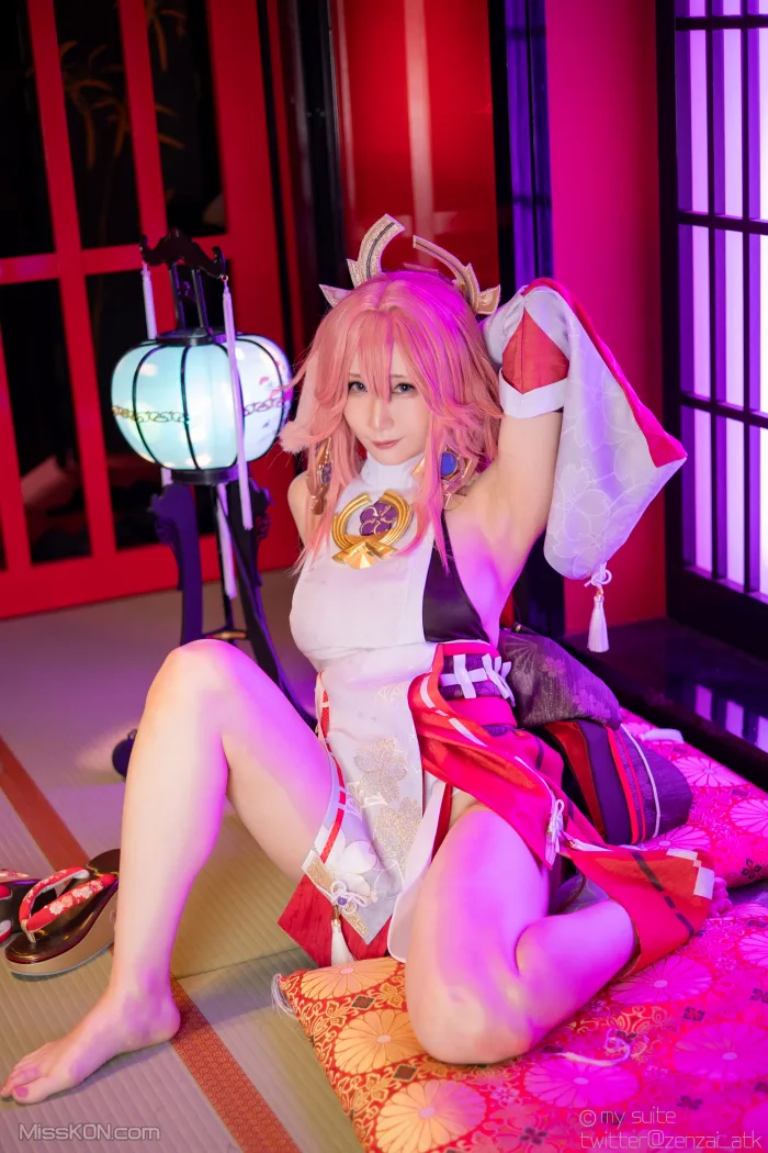Coser@Atsuki (あつき): Genshin Impact Yae Miko &amp; Kujou Sara (402 photos )