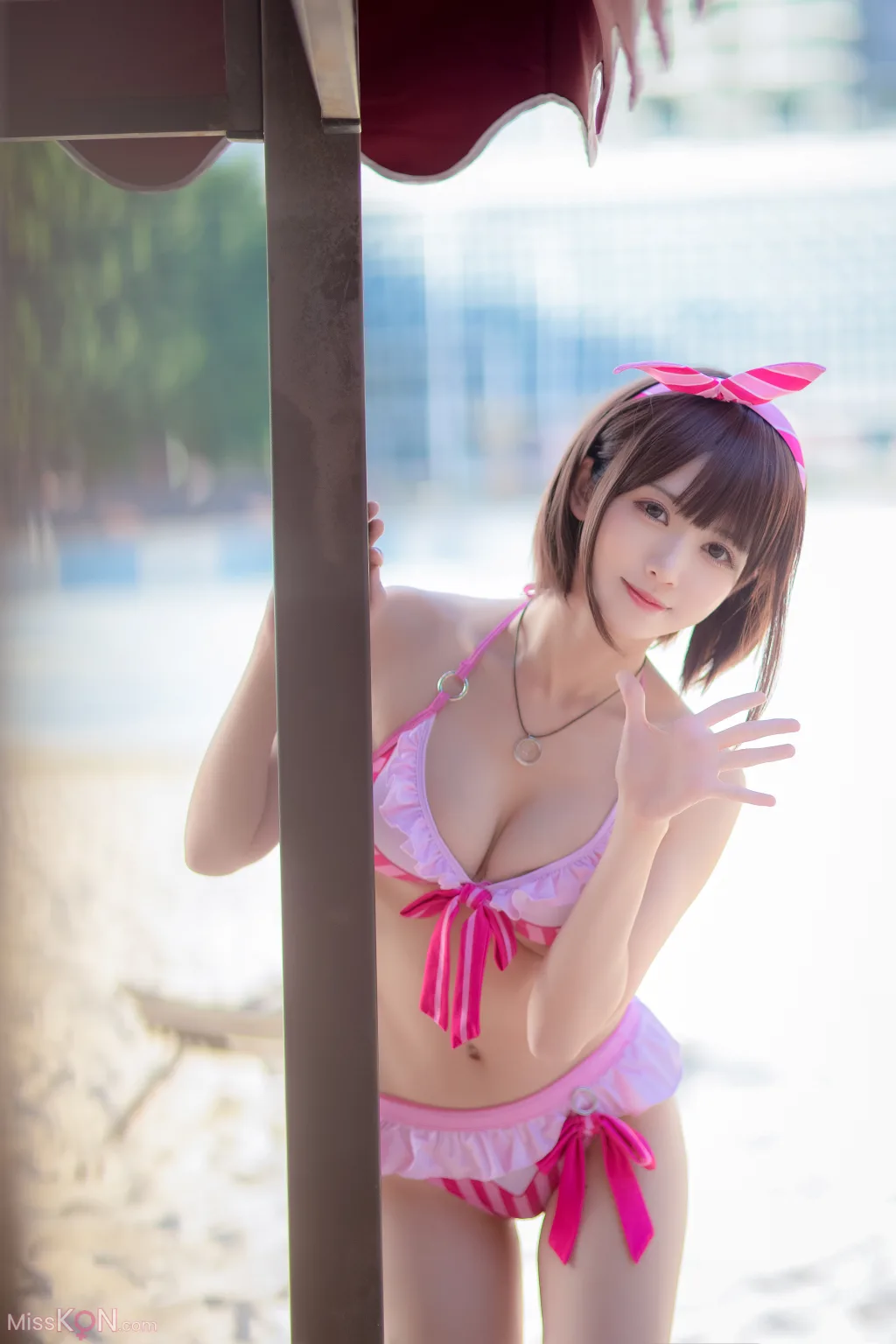 Coser@面饼仙儿 No.140: 加藤惠泳装 (20 photos)