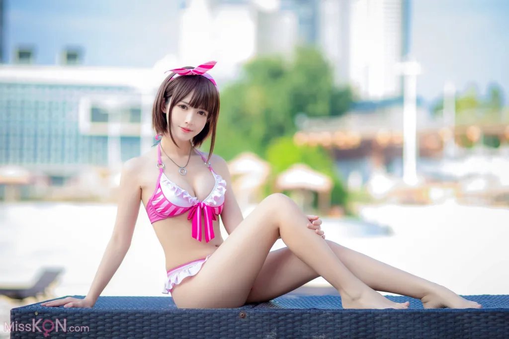 Coser@面饼仙儿 No.140: 加藤惠泳装 (20 photos)