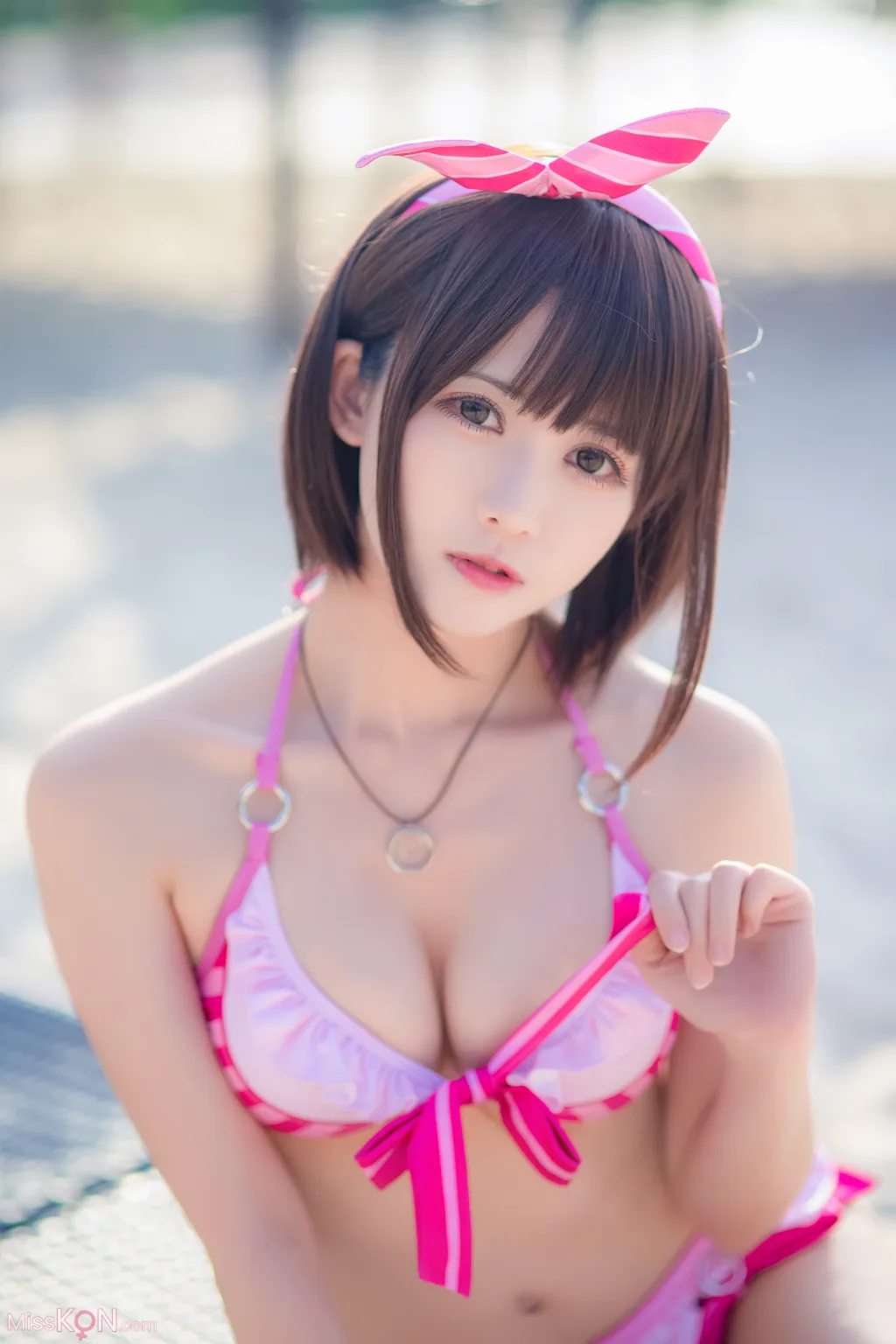 Coser@面饼仙儿 No.140: 加藤惠泳装 (20 photos)