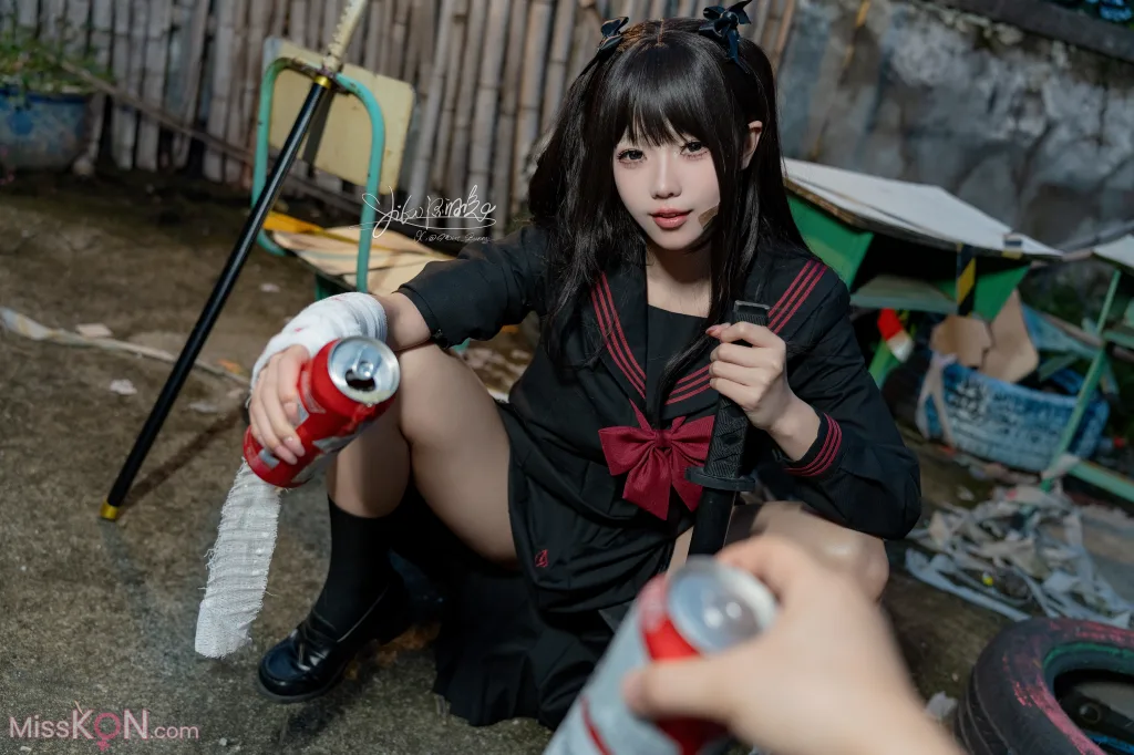 Coser@黏黏团子兔: 不良女高 (74 photos )