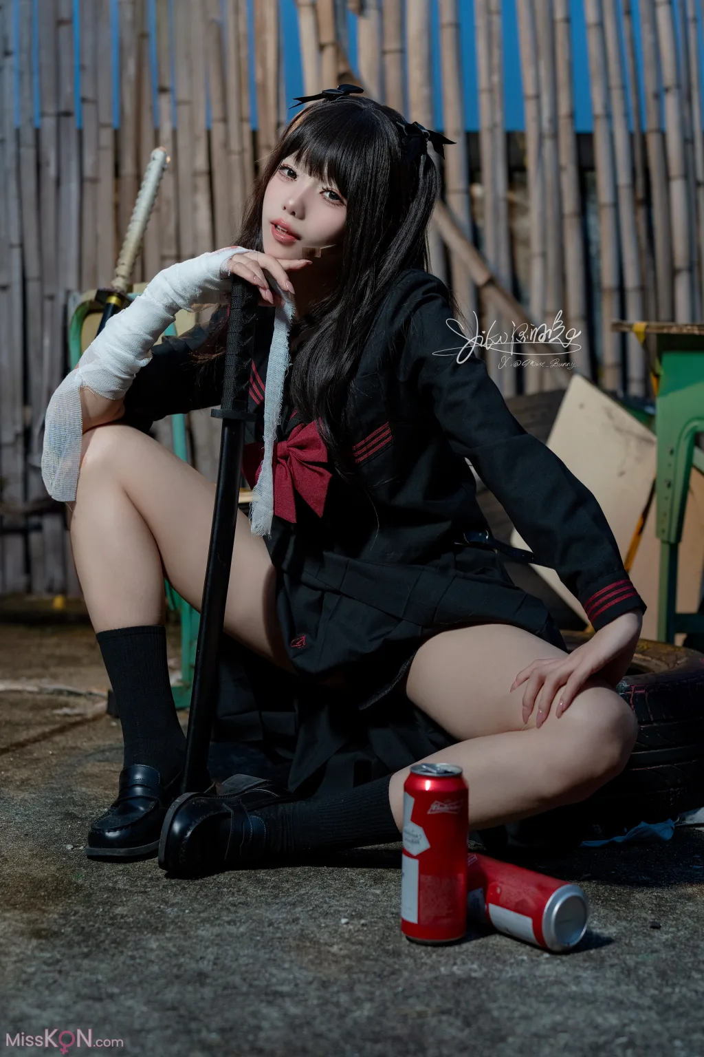 Coser@黏黏团子兔: 不良女高 (74 photos )
