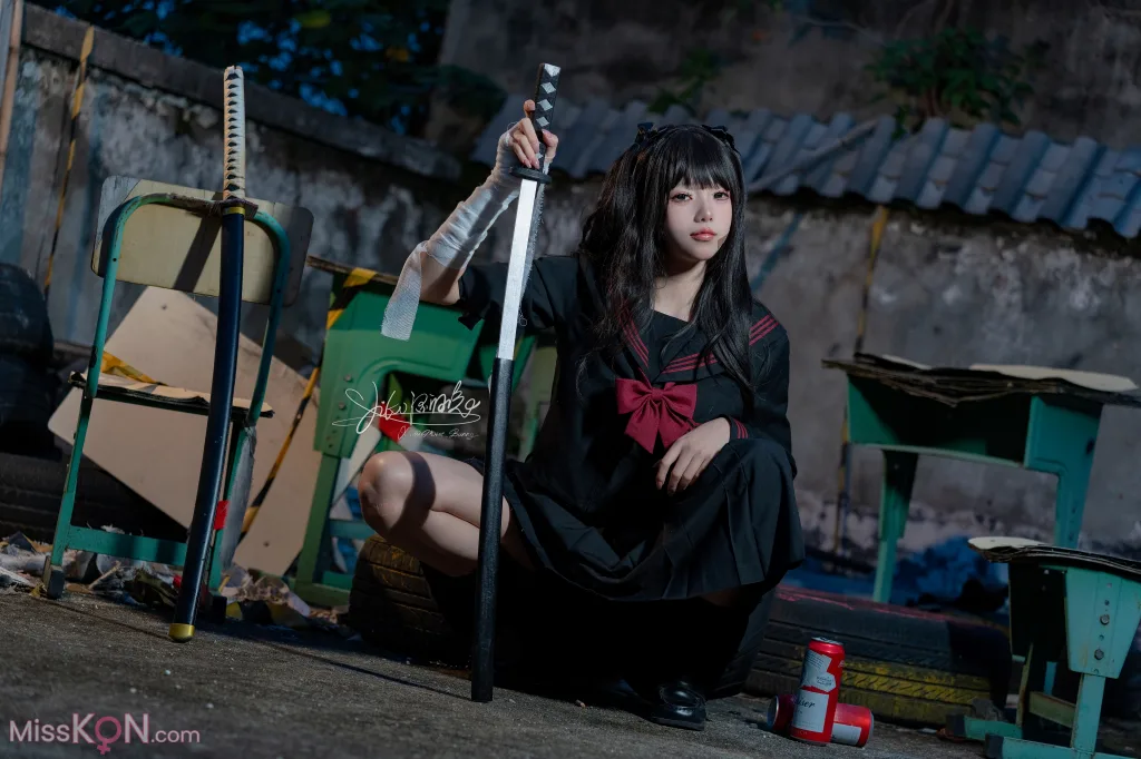 Coser@黏黏团子兔: 不良女高 (74 photos )