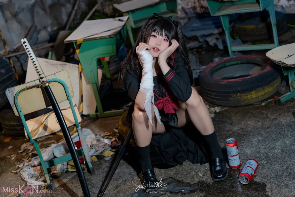 Coser@黏黏团子兔: 不良女高 (74 photos )