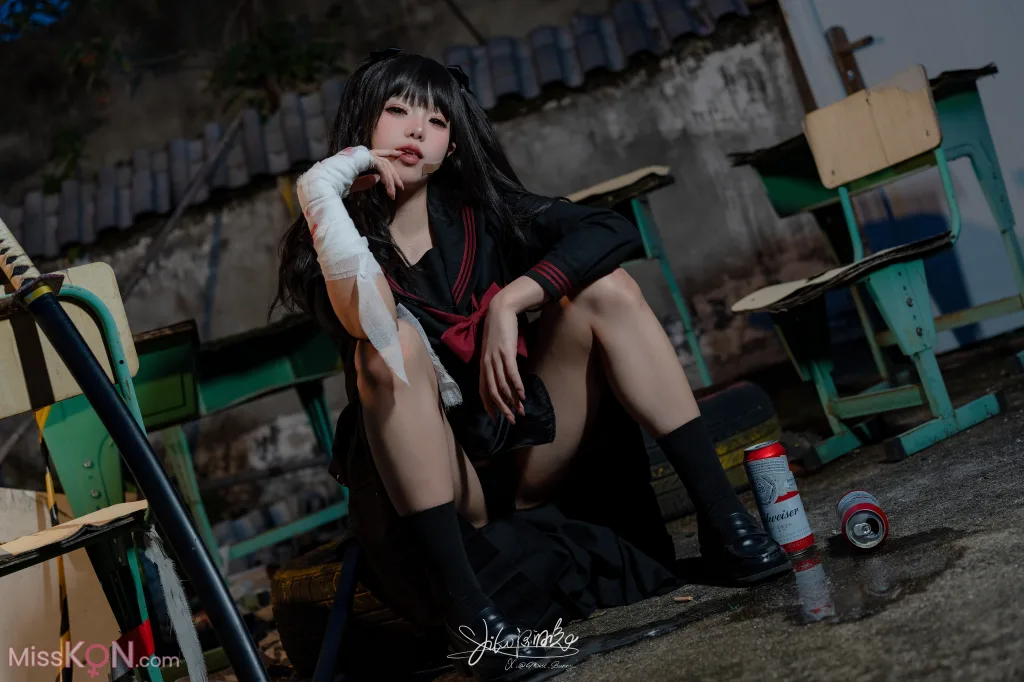 Coser@黏黏团子兔: 不良女高 (74 photos )