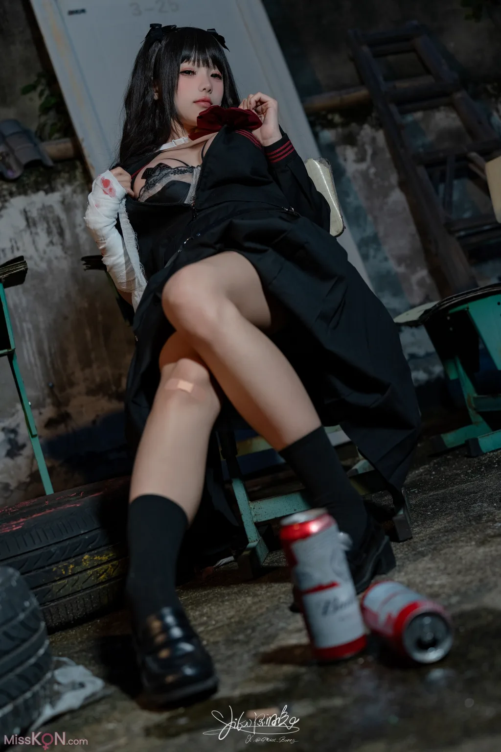 Coser@黏黏团子兔: 不良女高 (74 photos )