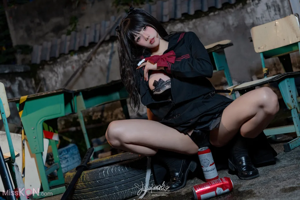 Coser@黏黏团子兔: 不良女高 (74 photos )