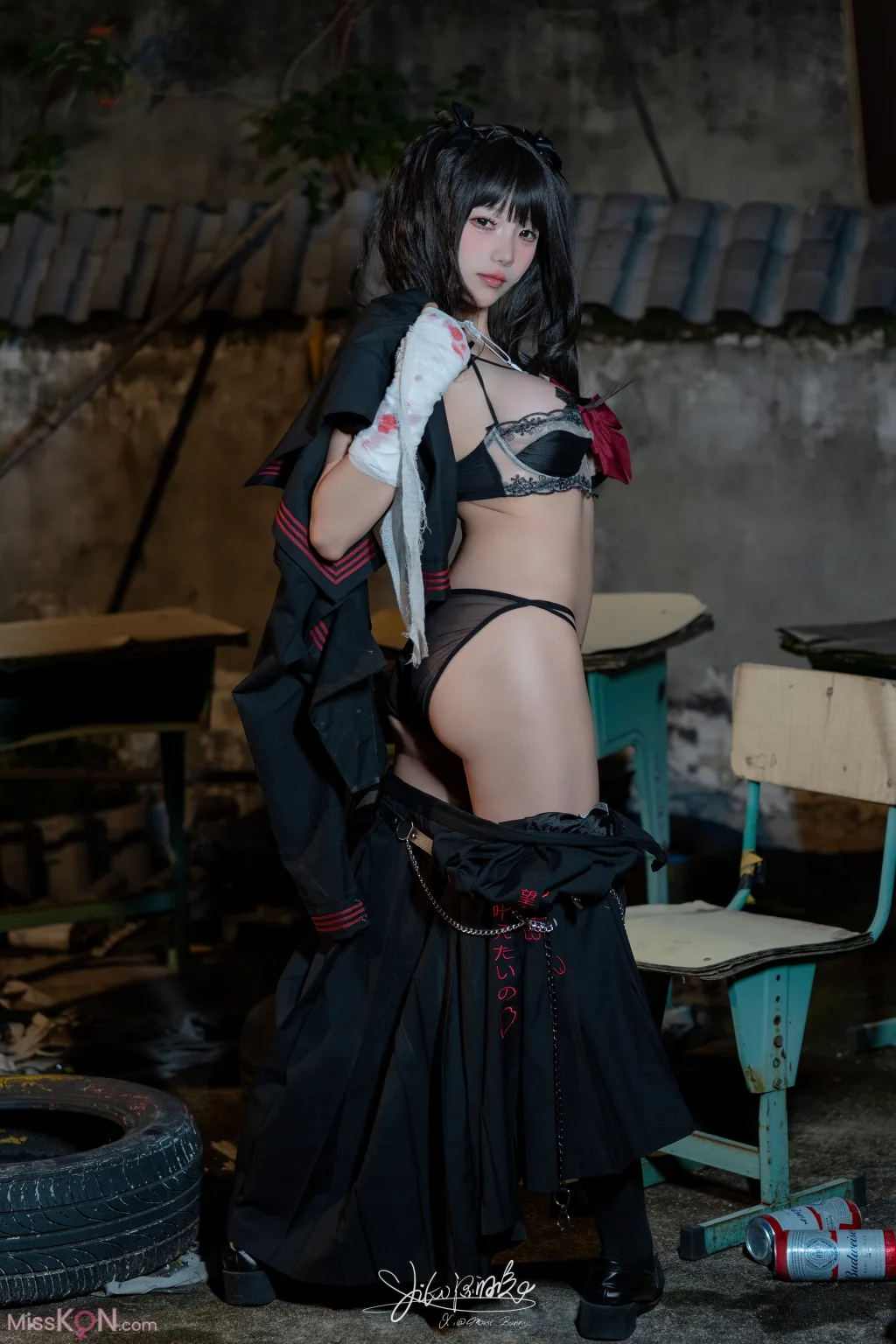 Coser@黏黏团子兔: 不良女高 (74 photos )