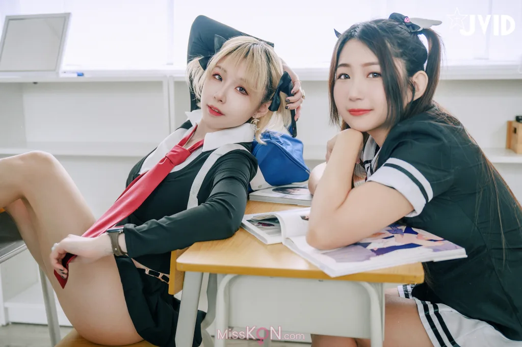 [JVID] 黎菲儿 &amp; 黎茉: 情欲校园补考日-女学生在教室嬉闹-相互探索身体-性欲高涨 (171 photos)